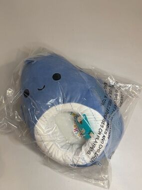 Blue Whale Plush  - Cute Smiling Ocean Stuffed Animal slipper 6-7